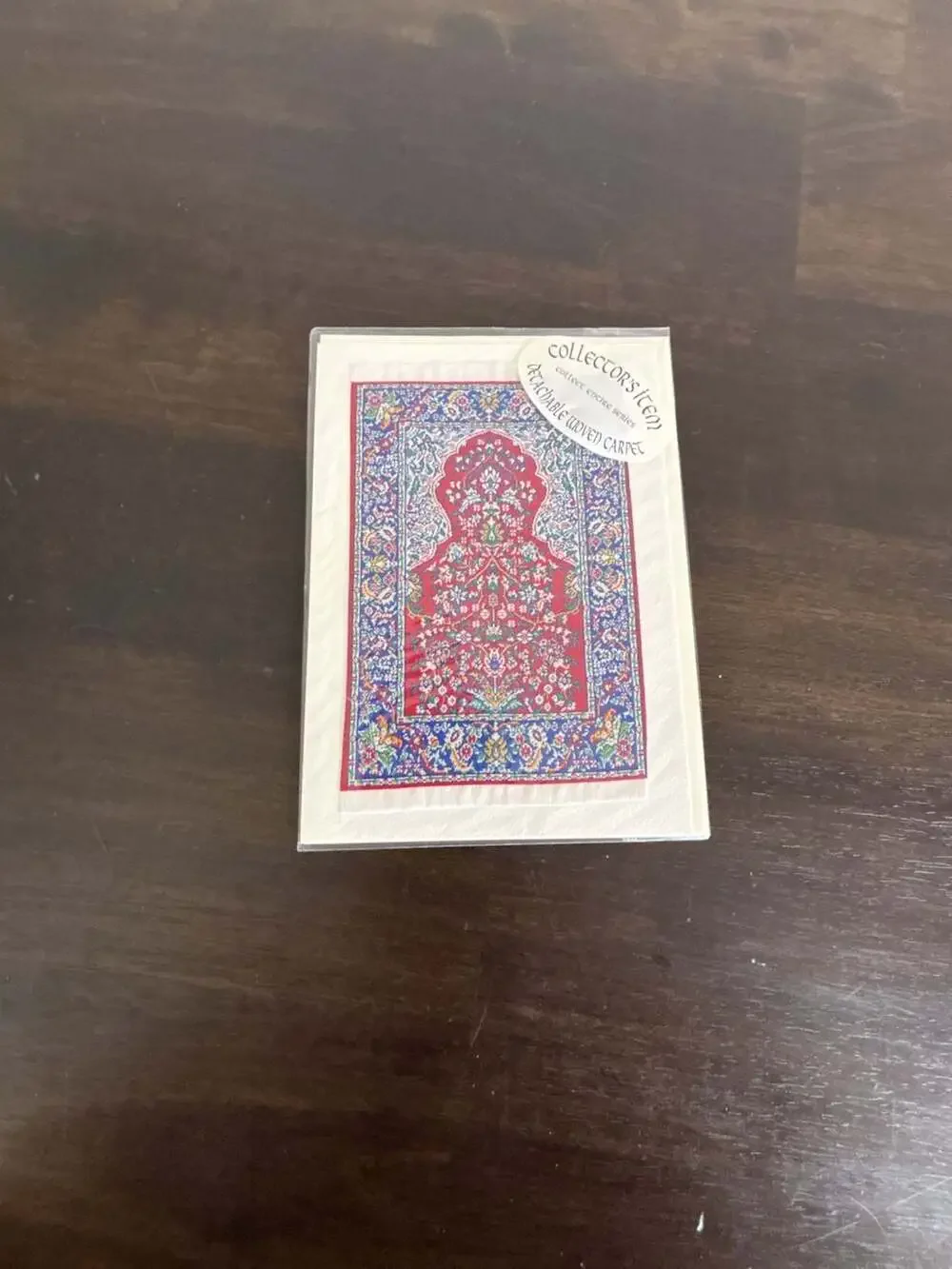 Oriental Carpet Card Series Miniature Ifsahan (Persia) Detachable Woven Carpet